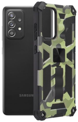 Protectie Spate Techsuit Blazor Series Camo Lime 795154008551 pentru Samsung Galaxy A72 / A72 5G (Camuflaj) 