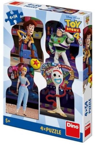 Puzzle 4 in 1 Dino Toys TOY STORY 4, 4 - 8 ani, 4 x 54 piese (Multicolor)