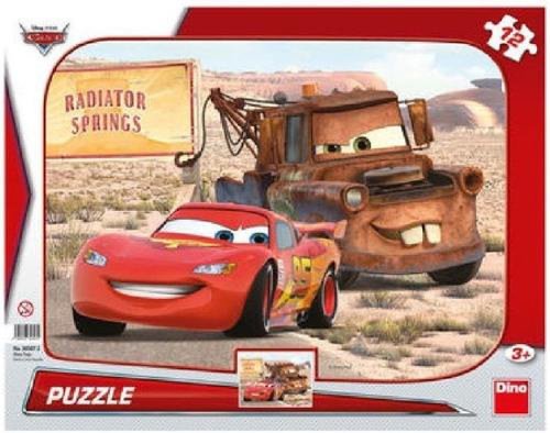 Puzzle Dino Toys Peripetii cu Lightning McQueen, 3 - 5 ani, 12 Piese (Multicolor)