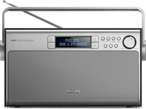 Radio Portabil Philips AE5220B/12 (Negru/Argintiu)