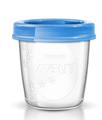Philips Avent - Recipient stocare lapte philips-avent scf619/00 (albastru/transparent)