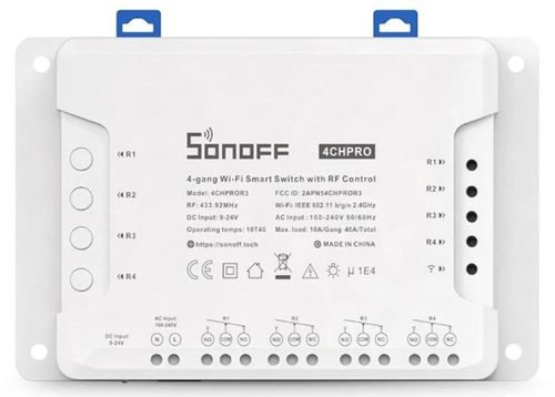 Releu Sonoff 4CH Pro R3, Wireless, 4 canale