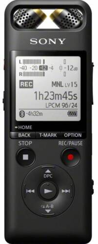 Reportofon Sony PCM-A10, Hi-Res, FLAC, Bluetooth, NFC, Microfoane reglabile, 16GB (Negru)