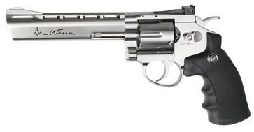 Revolver Airsoft PNI-DW6 Dan Wesson, 6 inch, argintiu, cu CO2, calibru 6 mm