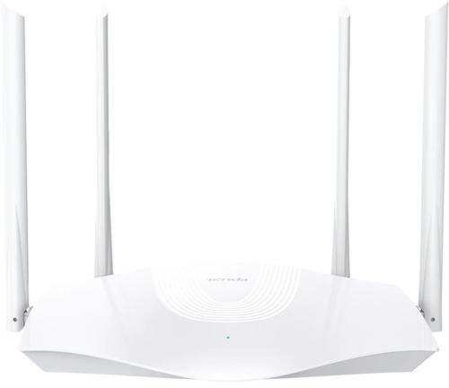Router Wireless Tenda RX3, Wi-Fi 6, AX1800, Gigabit, Dual-band, 4 Antene externe (Alb)