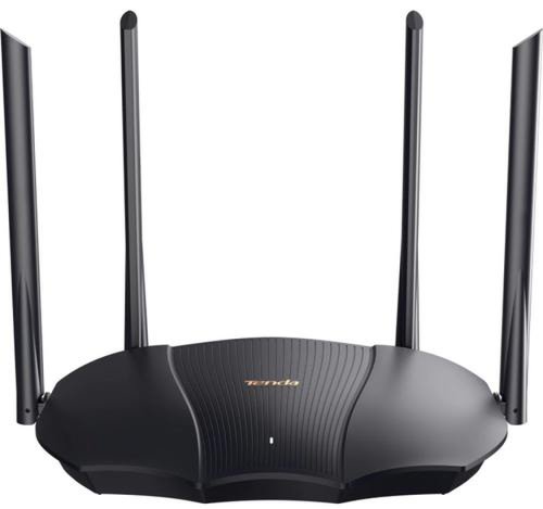 Router Wireless Tenda RX9 PRO, Gigabit, Dual-Band, AX3000, Wi-Fi 6, 4 Antene Extene (Negru)