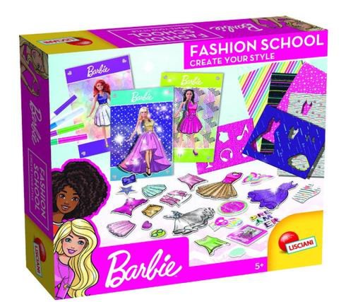 Scoala de moda Lisciani Barbie L86023, 5+ ani (Multicolor)
