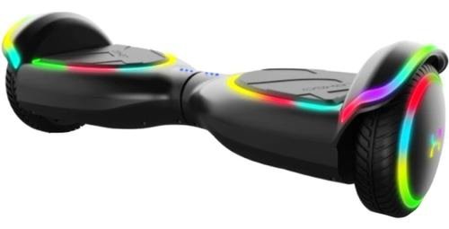 Scooter electric (hoverboard) LexGo Spark, Autonomie 8-12 Km, Iluminare LED, Putere motor 2x200W, Roti 6.5 inch (Negru)