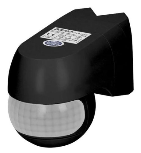 Senzor de miscare ORNO OR-CR-262/B, unghi detectie 220°, 1200W, IP44, reglarea intensitatii luminii, reglabil vertical si orizontal (Negru)