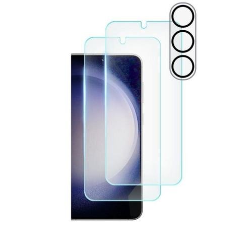 Set 2 folii sticla pentru ecran si folie camera foto TECH-PROTECT Supreme compatibil cu Samsung Galaxy S23 Plus