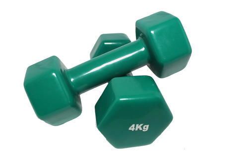 Set gantere Dayu Fitness DY-PV-02-8, vinil, 2 x 4 kg (Verde)