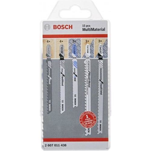 Set mixt 15 panze pentru fierastrau pendular, Bosch Multimaterial