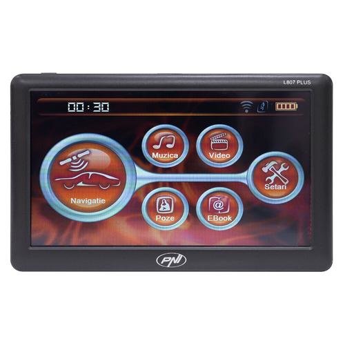 Sistem de navigatie GPS PNI, L807 PLUS, ecran 7 inch, 800 MHz, 256MB DDR, 8GB memorie interna, FM transmitter