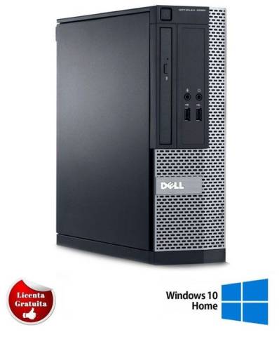 Sistem PC Refurbished Dell Optiplex 3020(Procesor Intel® Core i7-4770(8M Cache, up to 3.90 GHz), Haswell, 4GB, 500GB HDD, Intel® HD Graphics, Windows 10 Home)