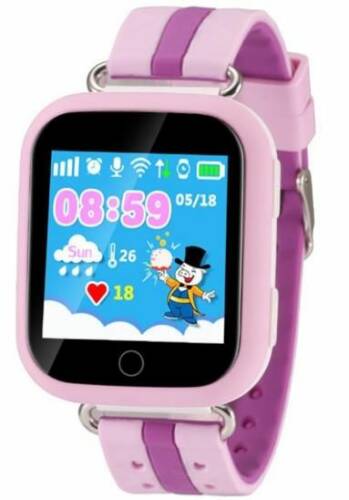 Smartwatch iUni Kid601 500701, LCD 1.54inch, 2G, GPS, Bratara silicon, dedicat pentru copii (Roz)