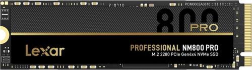 SSD Lexar Professional NM800 Pro, 512GB, M.2 2280, PCI-E Gen4 x4, NVMe