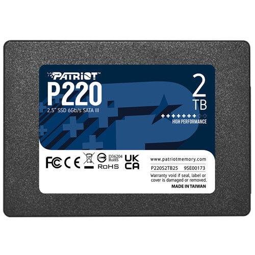 SSD Patriot P220, 2TB, SATA-III, 2.5inch