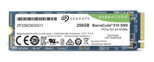 SSD Seagate BarraCuda 510, 256GB, PCI NVMe Express 3.0, M.2 2280