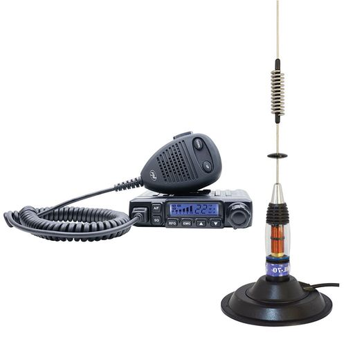Statie radio CB PNI Escort HP 6500, ASQ, RF Gain cu Antena CB PNI ML70