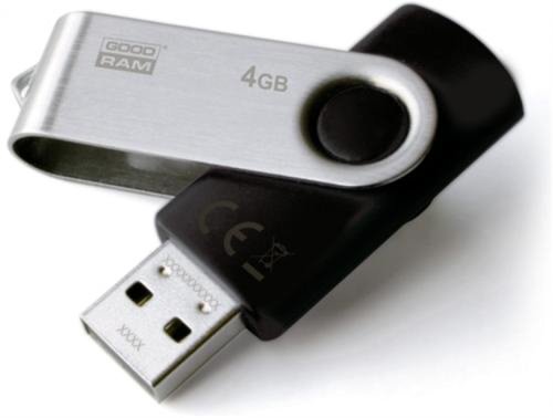 Stick USB GOODRAM UTS2, 4 GB, USB 2.0 (Negru)