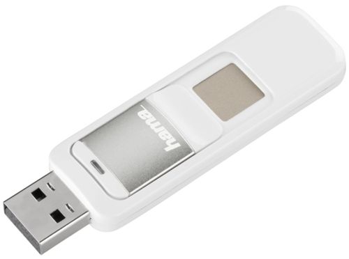 Stick USB Hama ProtectionKey 124198, 64 GB, USB 2.0 (Alb/Argintiu)