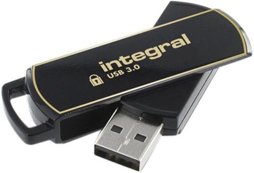 Stick USB Integral SecureLock 360, 16GB, USB 3.0 (Negru) 
