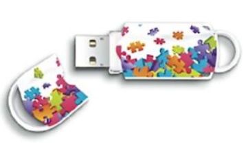 Stick USB Integral Xpression Puzzle, 16GB, USB 2.0 (Multicolor) 