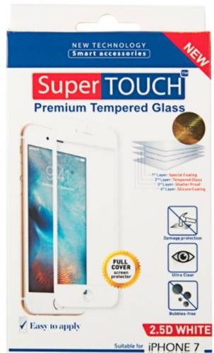 Sticla Folie Protectoare 2.5D Super Touch STH-1018 pentru iPhone 7 (Alb)