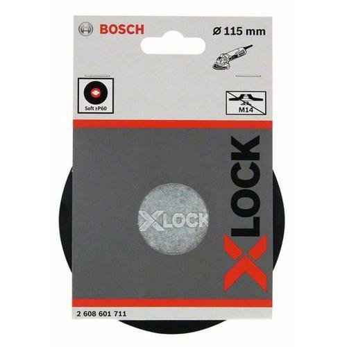 Suport dur pentru disc abraziv 115mm cu X-LOCK, Bosch, slefuire fina