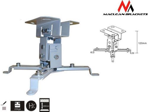 Suport Videoproiector Maclean MC-582, Universal (Argintiu)