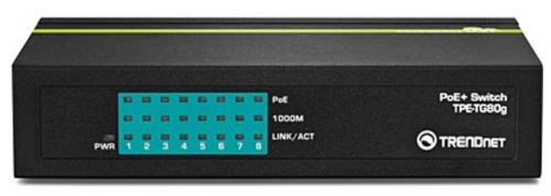 Switch TRENDnet TPE-TG80G, Gigabit, 8 Porturi, PoE+