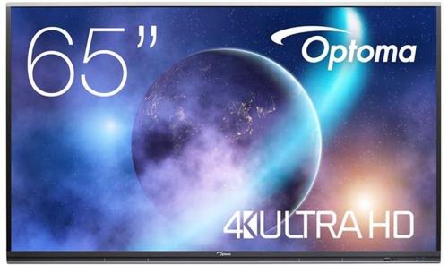 Tabla Interactiva Optoma 65inch 5652RK, Ultra HD (3840 x 2160), VGA, HDMI, Touchscreen, Boxe (Negru)