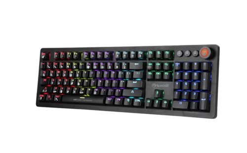 Tastatura Gaming Marvo KG917, Mecanica, Iluminare Rainbow (Negru)