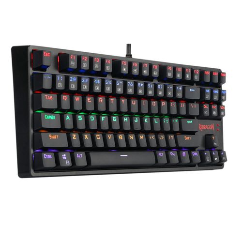 Tastatura gaming mecanica Redragon daksa, usb, iluminare rainbow (negru)