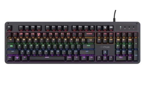Tastatura Gaming Mecanica Trust GXT 863 MAZZ, USB, RGB (Negru)