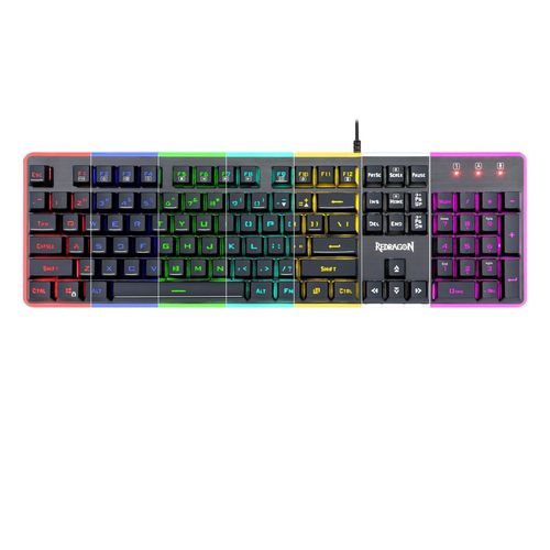 Tastatura Gaming Redragon Dyaus 2, USB, iluminare RGB(Negru)