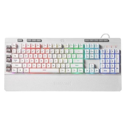 Tastatura Gaming Redragon Shiva, Iluminare RGB, USB (Alb)