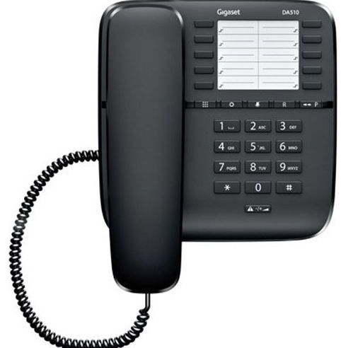 Telefon fix cu fir Gigaset DA510 (Negru)