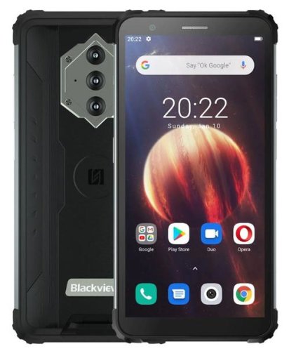 Telefon Mobil Blackview BV6600, Procesor MediaTek MT6762V/WD Helio A25, IPS LCD 5.7inch, 4GB RAM, 64GB Flash, Camera 16 MP, Wi-Fi, 4G, Dual SIM, Android (Negru)