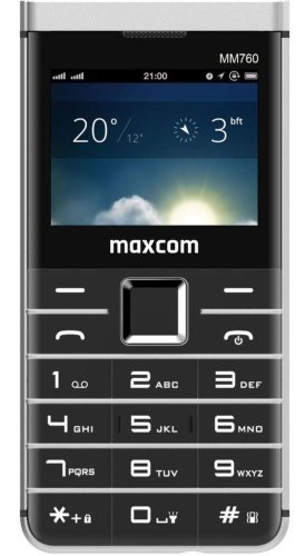 Telefon mobil MaxCom Comfort MM760, Dual SIM (Negru)