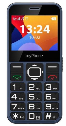 Telefon mobil myPhone Halo 3, Ecran IPS 2.31inch, Camera 0.3 MP, Single Sim, 2G (Albastru)