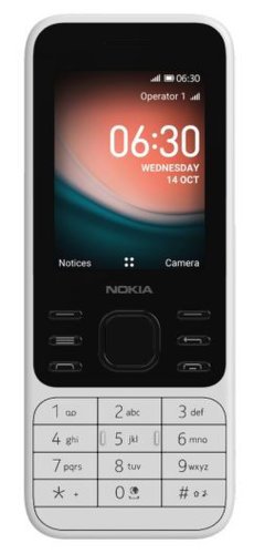 Telefon Mobil NOKIA 6300, Ecran TFT 2.4″, 4 GB RAM, 512 MB FLASH, 4G, Dual SIM (Alb)