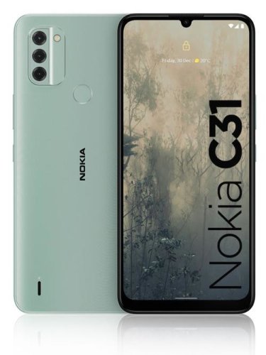 Telefon Mobil Nokia C31, Procesor Unisoc SC9863A, IPS LCD 6.75inch, 4GB RAM, 64GB Flash, Camera Tripla 13 + 2 + 2 MP, Wi-Fi, 4G, Dual SIM, Android (Verde)