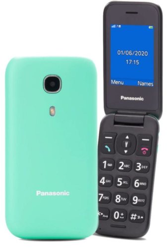 Telefon mobil Panasonic KX-TU400EXC, 1 Gb Ram, Single SIM, 2G, Buton SOS (Verde)