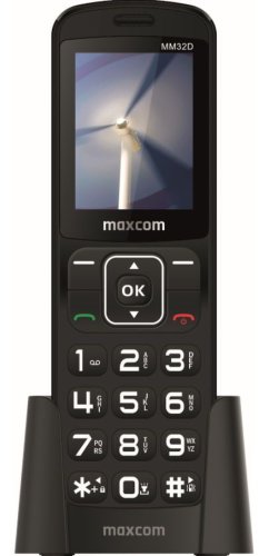 Telefon Seniori MaxComm Comfort MM32D, 2.4inch, Single SIM (Negru)