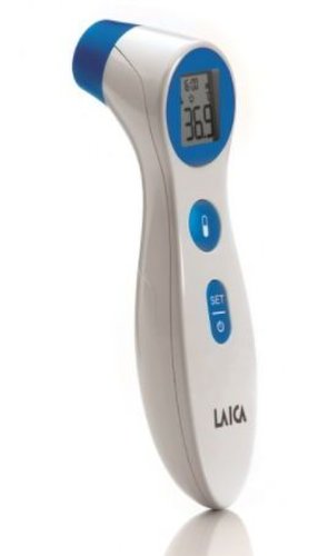 Termometru infrarosu Laica TH1000, Scanner pentru frunte (Alb/Albastru)