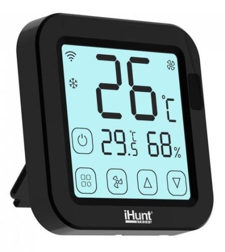 Termostat inteligent iHunt Smart AC Controller, Wi-Fi (Negru)