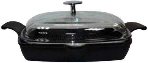 Tigaie grill cu capac LAVA LVECOPGT2626K3, 26cm (Negru)