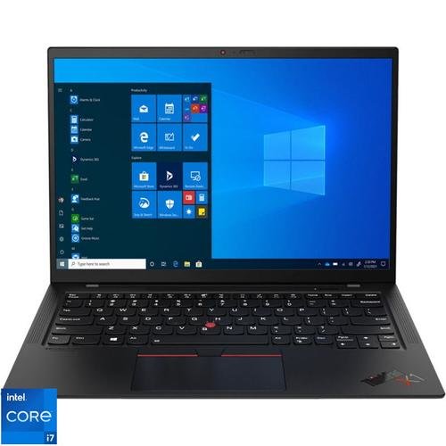 Ultrabook Lenovo ThinkPad X1 Carbon (Gen. 10) (Procesor Intel® Core™ i7-1260P (18M Cache, up to 4.70 GHz) 14inch WQUXGA, 16GB, 512GB SSD, Intel® Iris Xe Graphics, Win11 Pro, Negru)