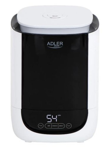 Umidificator adler ad 7966, 4.6 l, 280 ml/h, timer, recomandat pentru incaperi de pana la 35 mp (alb/negru)